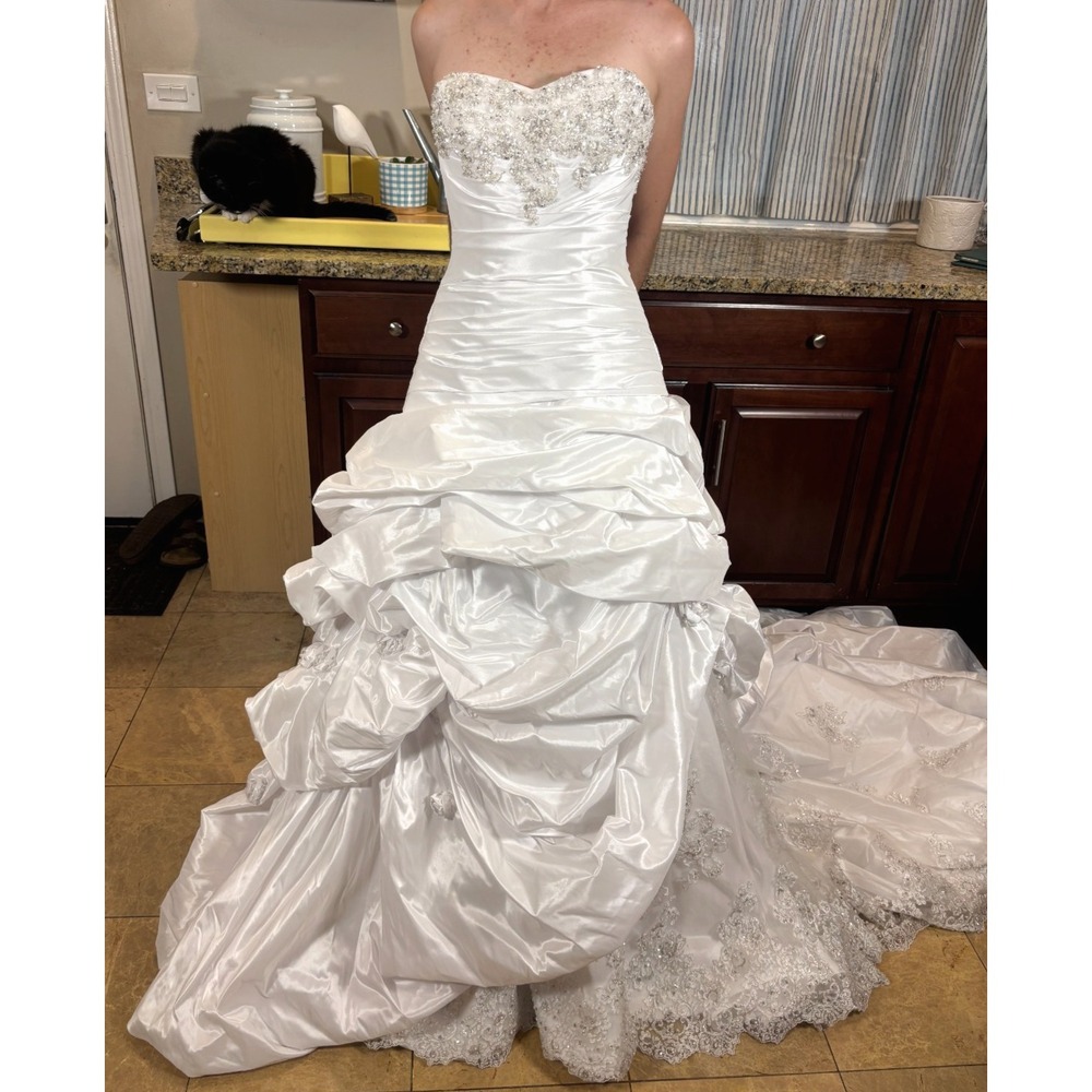 Maggie Sottero Haute Couture Sabelle Wedding Dress Size 4 Strapless